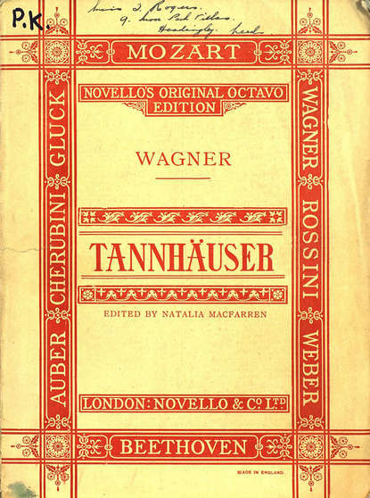 Tannhauser and the tournament of song at wartburg - ноты