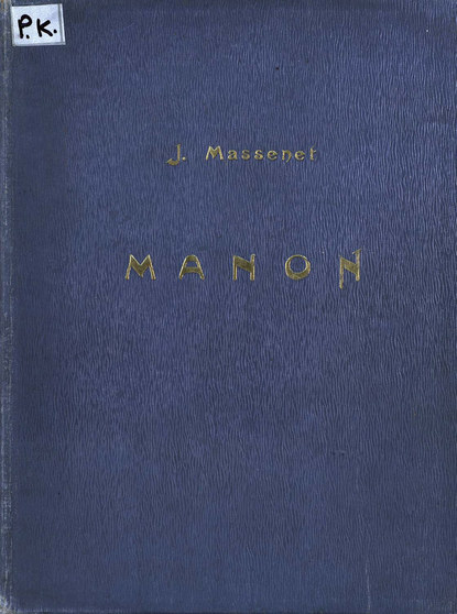 Manon - ноты