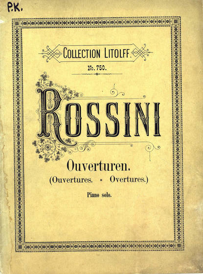 Ouvertures Choisies pour Piano a 2 ms. de G. Rossini - ноты