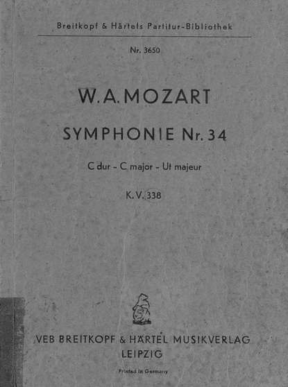 Symphonie № 34 - ноты