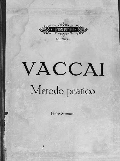 Praktische Schule des italienischen Gesanges v. N. Vaccai - ноты