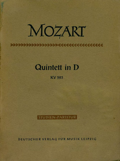 Quintett in D fur 2 Violinen, 2 Violen und Violoncello - ноты