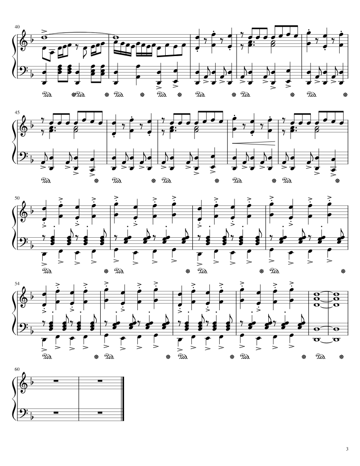 ноты для фортепиано великолепный век - 3