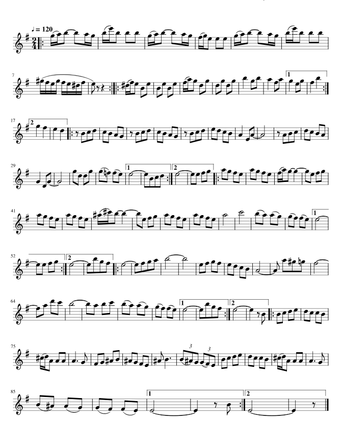 7-40 ноты для фортепиано второй вариант
