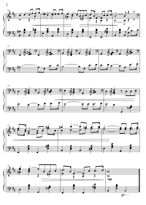 ноты для фортепиано метель романс - 2